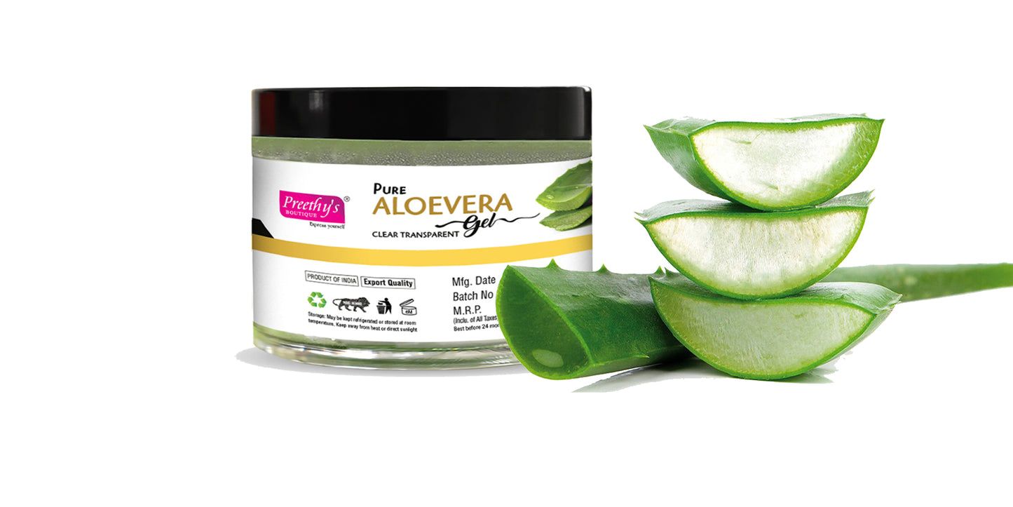 Aloevera Clear Gel | Pure Transparent Multipurpose Gel | For Face, Body and Hair – 100 gm