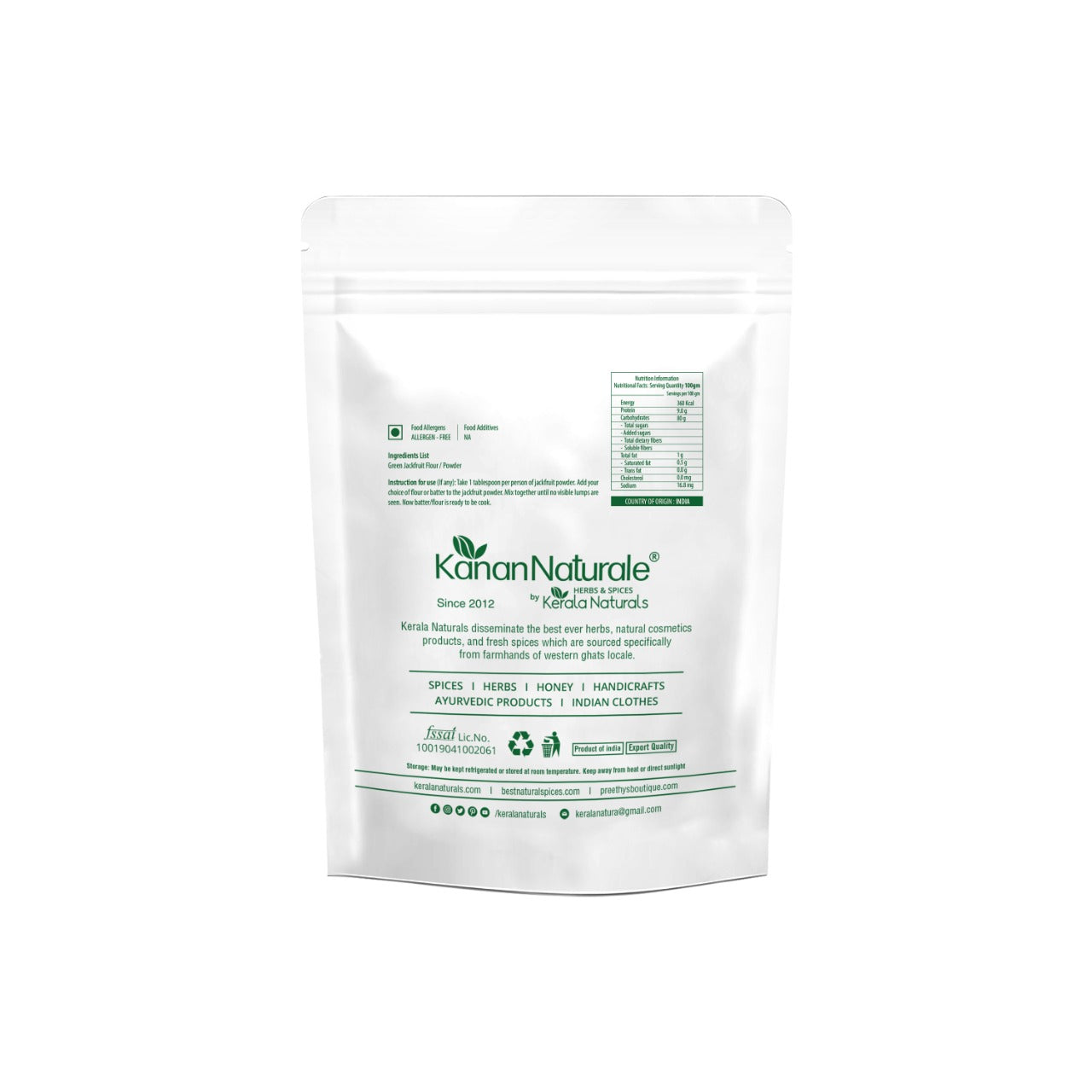 Jackfruit Powder / Raw Green Jackfruit Flour -100 gm